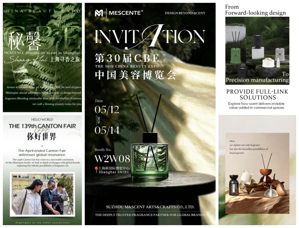 Suzhou M&SCENT Arts & Crafts Co., Ltd. skal stille ut på den 30. China Beauty Expo