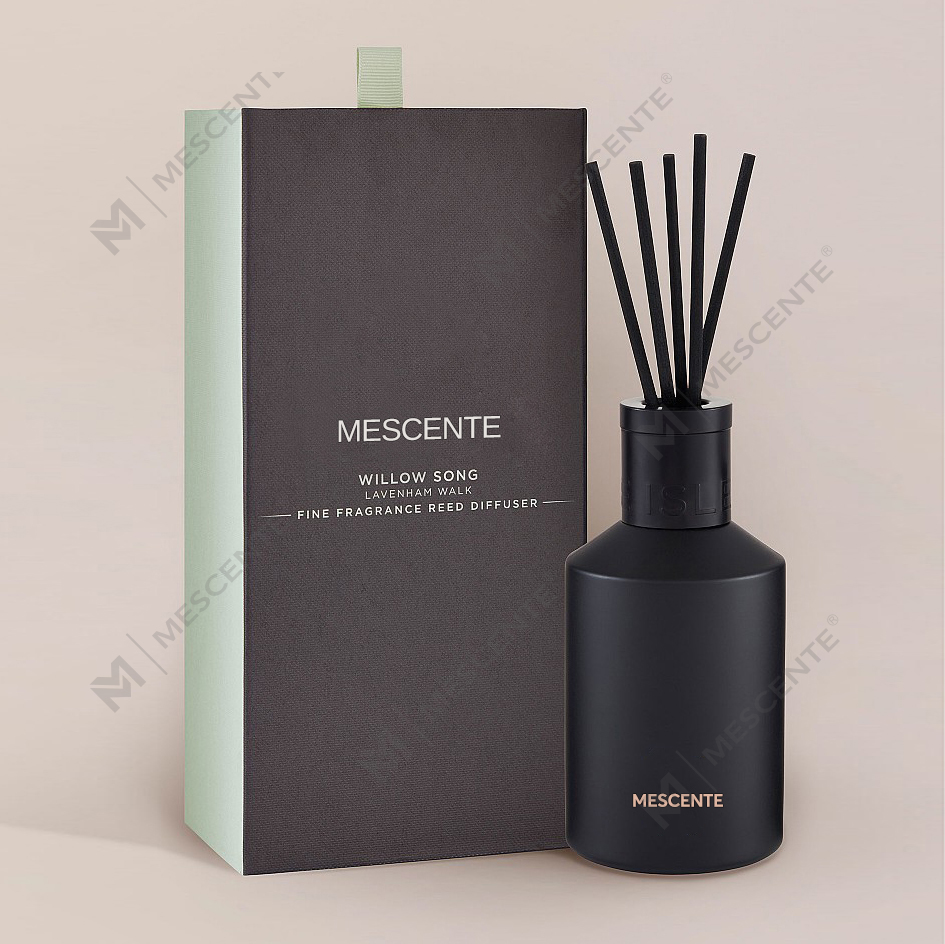 Dekorasjon Oem trykt boks 20ml Firkantet Keramikk Vranjes Trehette Hus Parfyme Aroma Reed Diffuser Oil