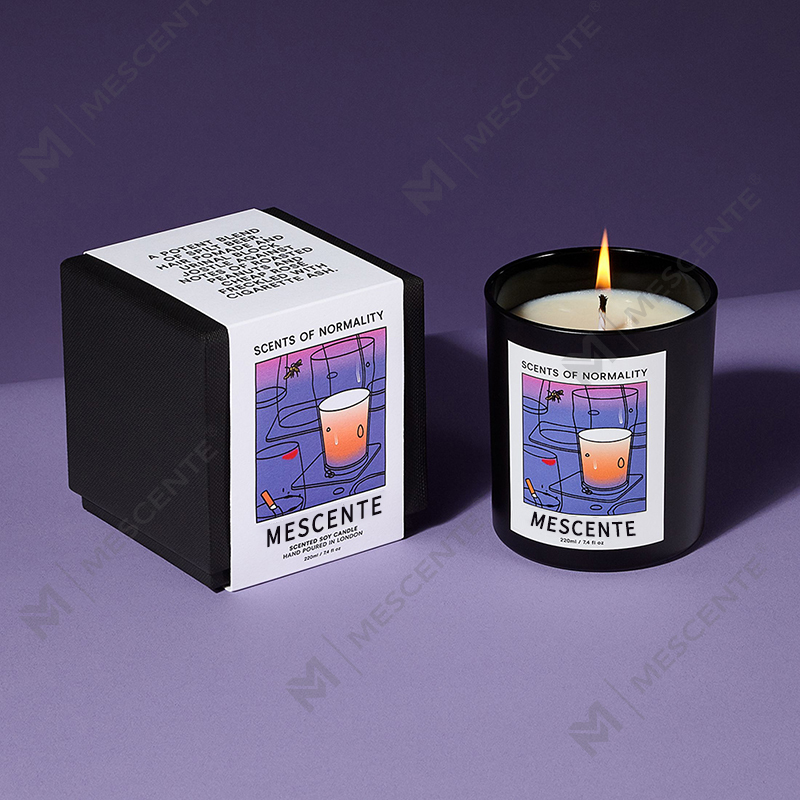 M&Scent Engros Luksus Custom Private Label Håndlaget Jul Krystallaroma Duft Soyavokslys