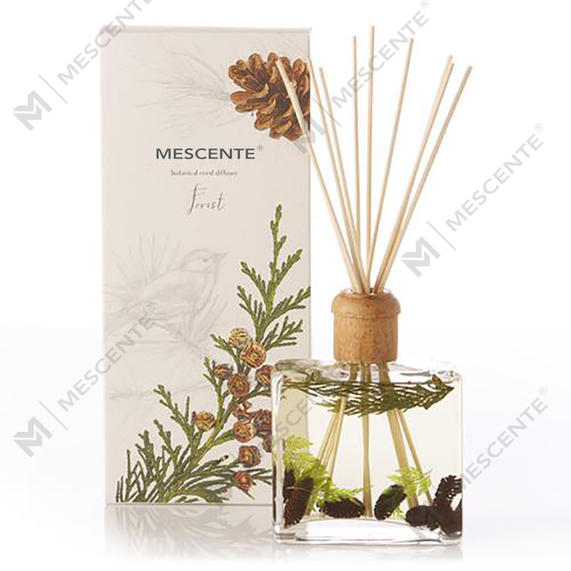 Engros Høykvalitets Luksus Custom Private Label Blomst Sola Wood Aroma Reed Diffuser med boks