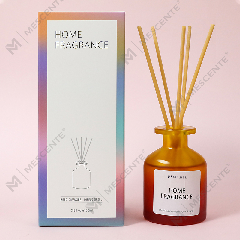 Engros Unik Glassflaske Duft Blomster Reed Diffuser Olje Refill Med Emballasje Esker Gavesett
