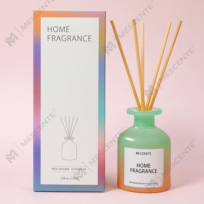 Engros Unik Glassflaske Duft Blomster Reed Diffuser Olje Refill Med Emballasje Esker Gavesett