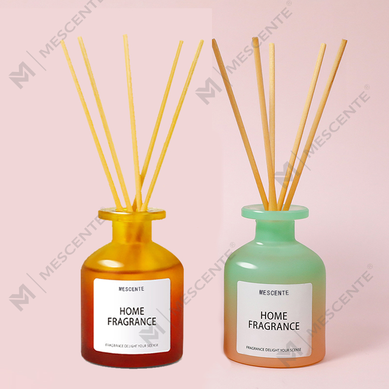 Engros Unik Glassflaske Duft Blomster Reed Diffuser Olje Refill Med Emballasje Esker Gavesett