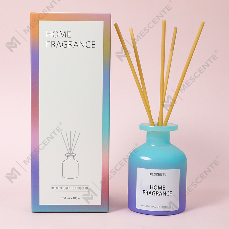 Engros Unik Glassflaske Duft Blomster Reed Diffuser Olje Refill Med Emballasje Esker Gavesett