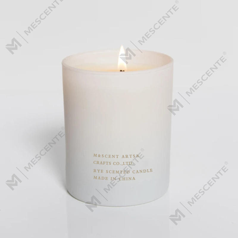 M&Scent Engros Billig Private Label Large White Wood Wick Aromaterapi Duftende eterisk oljelys