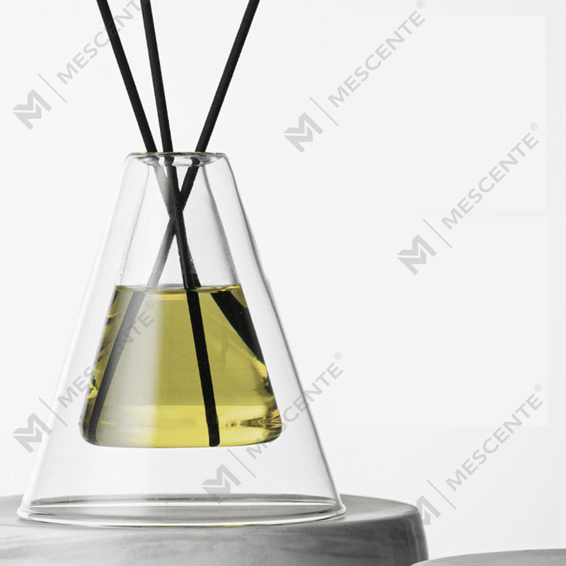 Custom Large Hex Essenza Unique Glass Bottle White Frosted Extra Air Aroma Reed Diffuser Home Duft, Reed Diffusers Christmas