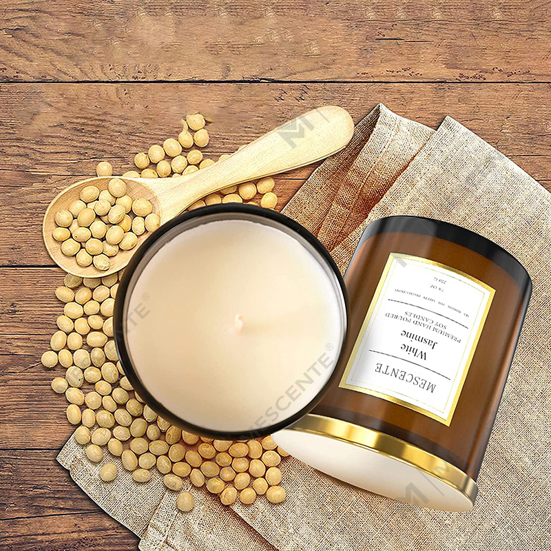M&Scent Engros Bulkbestilling Luksus Custom Private Label duftende soyavoks stearinlys gavesett
