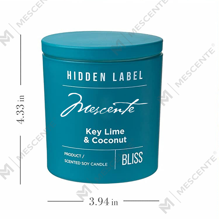 M&Scent Engros Luksus Private Label Sorte Krukker Duftende Soyavokslys Med Krystaller