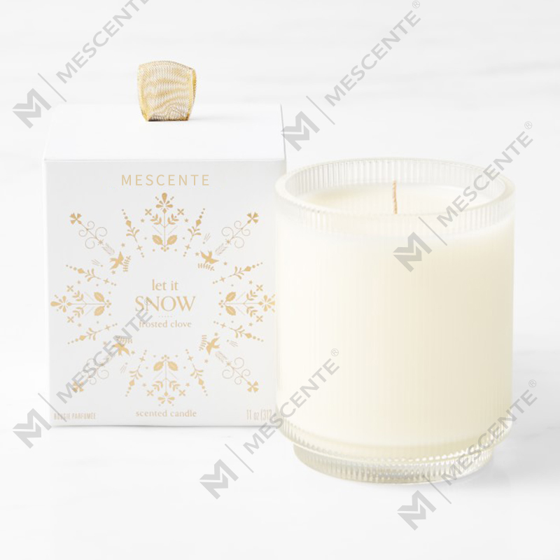 M&Scent Custom Made Logo Hjemmelaget Organic Clarity Duftende soyalys Private Label i glasskrukke