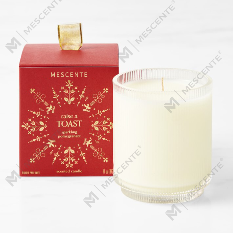 M&Scent Custom Made Logo Hjemmelaget Organic Clarity Duftende soyalys Private Label i glasskrukke