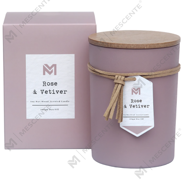 M&S duft Engros Private Label Trelokk Aromaterapi Duft Soyavoks stearinlys Gavesett i glasskrukke