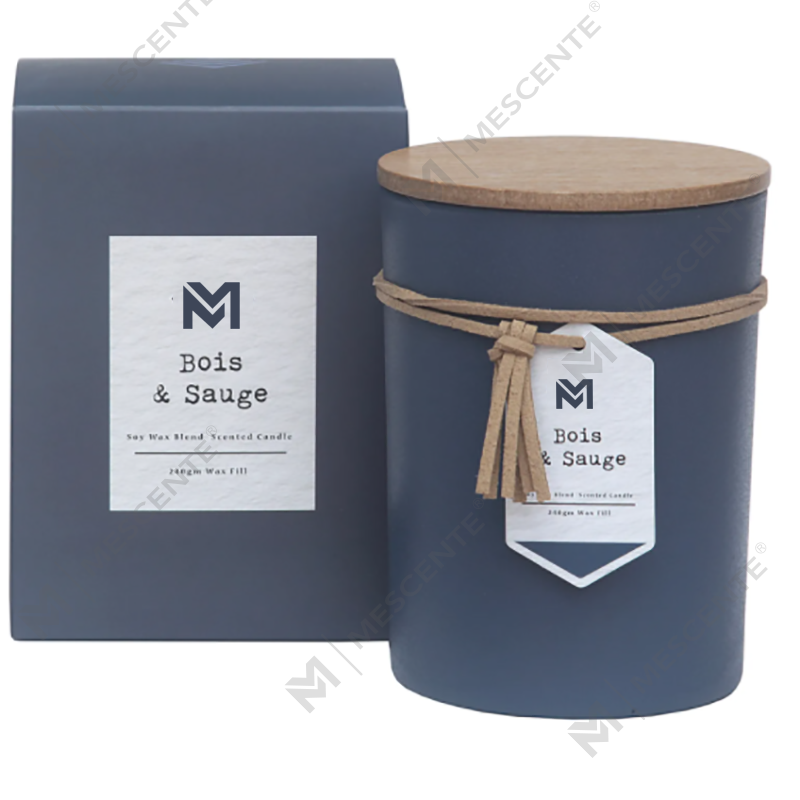 M&S duft Engros Private Label Trelokk Aromaterapi Duft Soyavoks stearinlys Gavesett i glasskrukke