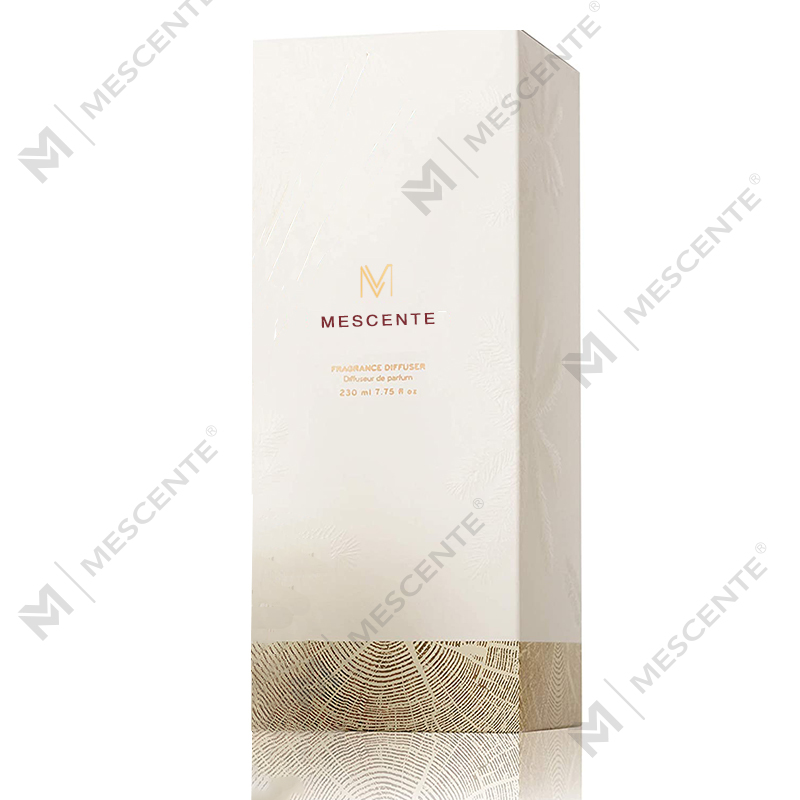 M&Scent Engros Luksus Glass Flaske Stik Fiber Rund Treskrue Aroma Reed Diffuser Gavesett