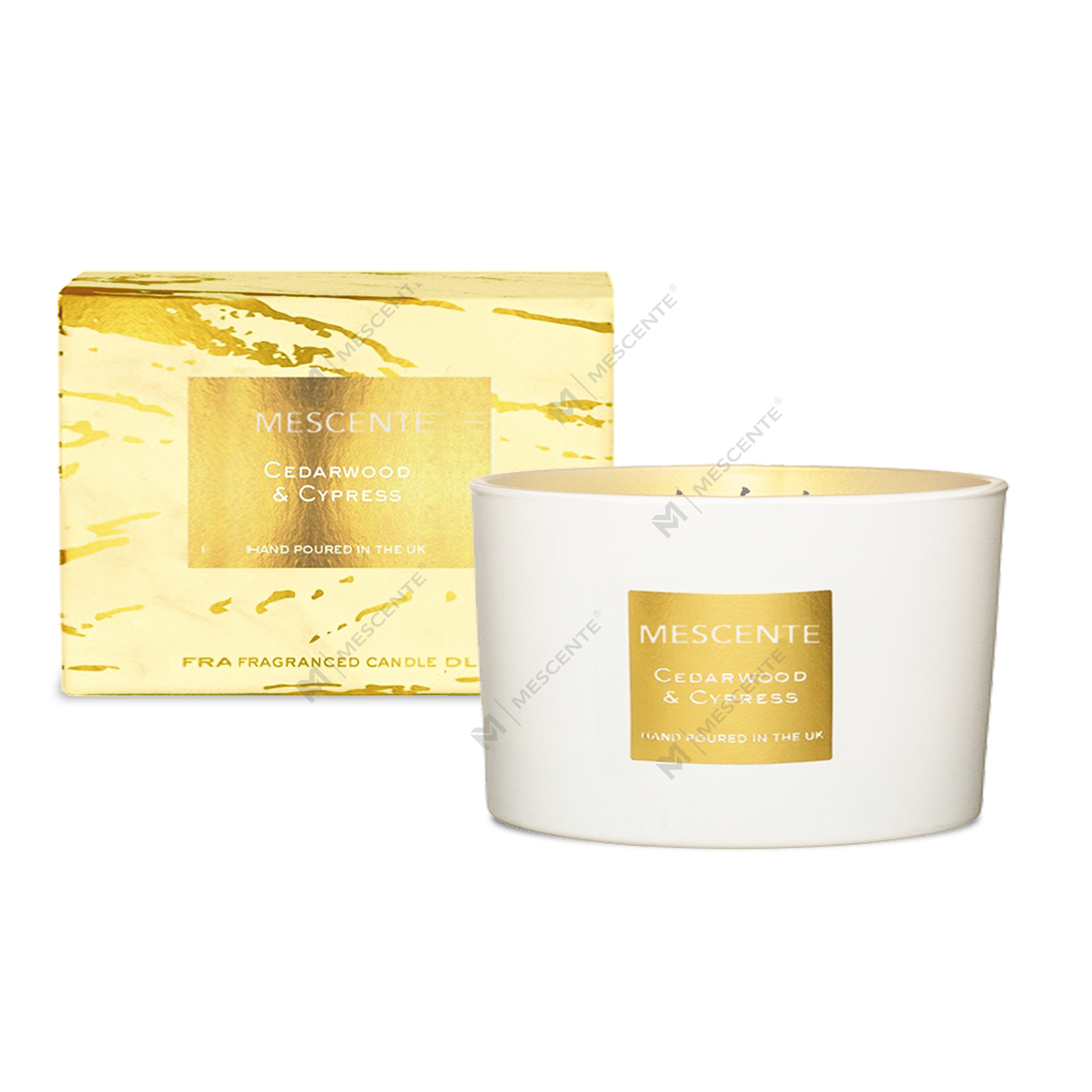 M&Scent engros dekorativ aromaterapi 3-veker duftende kokospalme stearinlys gavesett