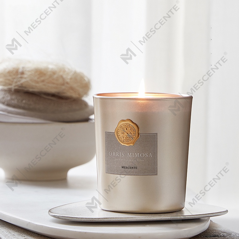 M&Scent luksus tilpassede private label dekorative glasskrukker duftende soyavokslys