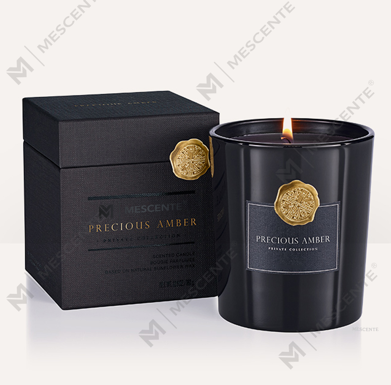 M&Scent luksus tilpassede private label dekorative glasskrukker duftende soyavokslys