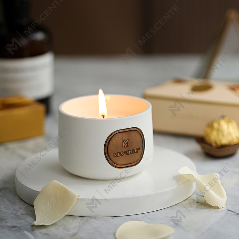 M&Scent private label keramiske gavesett med duftende kokosvoks