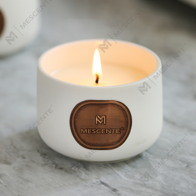 M&Scent private label keramiske gavesett med duftende kokosvoks