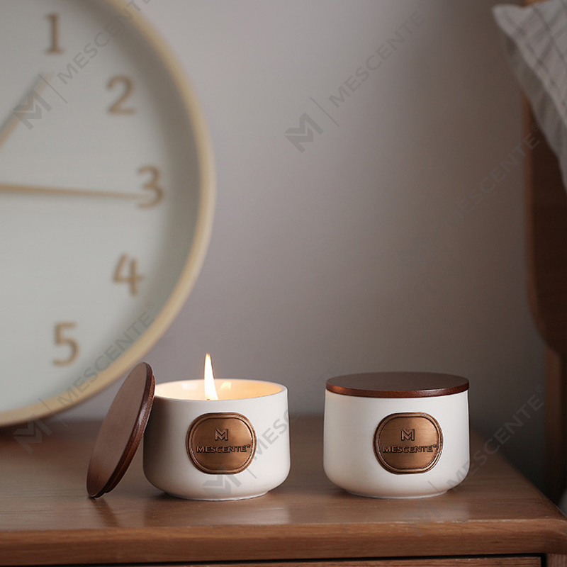 M&Scent private label keramiske gavesett med duftende kokosvoks