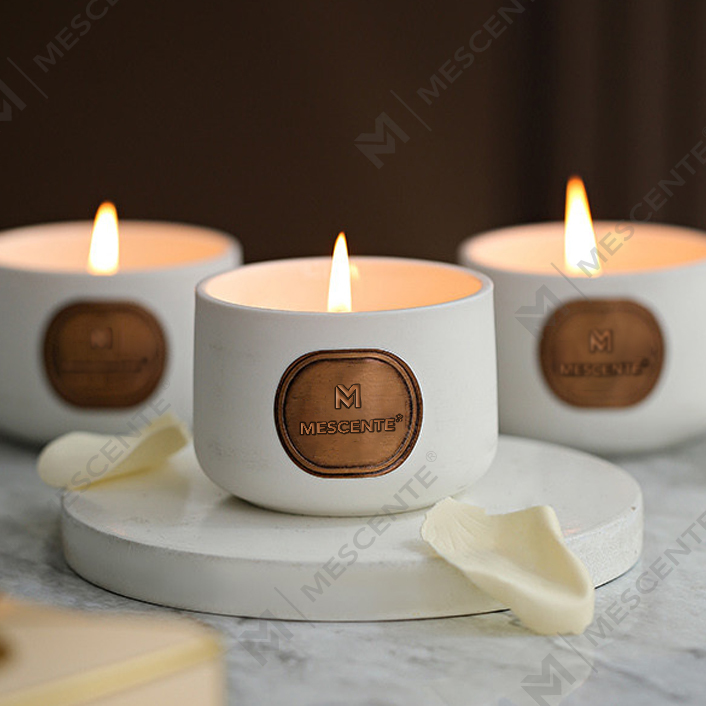 M&Scent private label keramiske gavesett med duftende kokosvoks