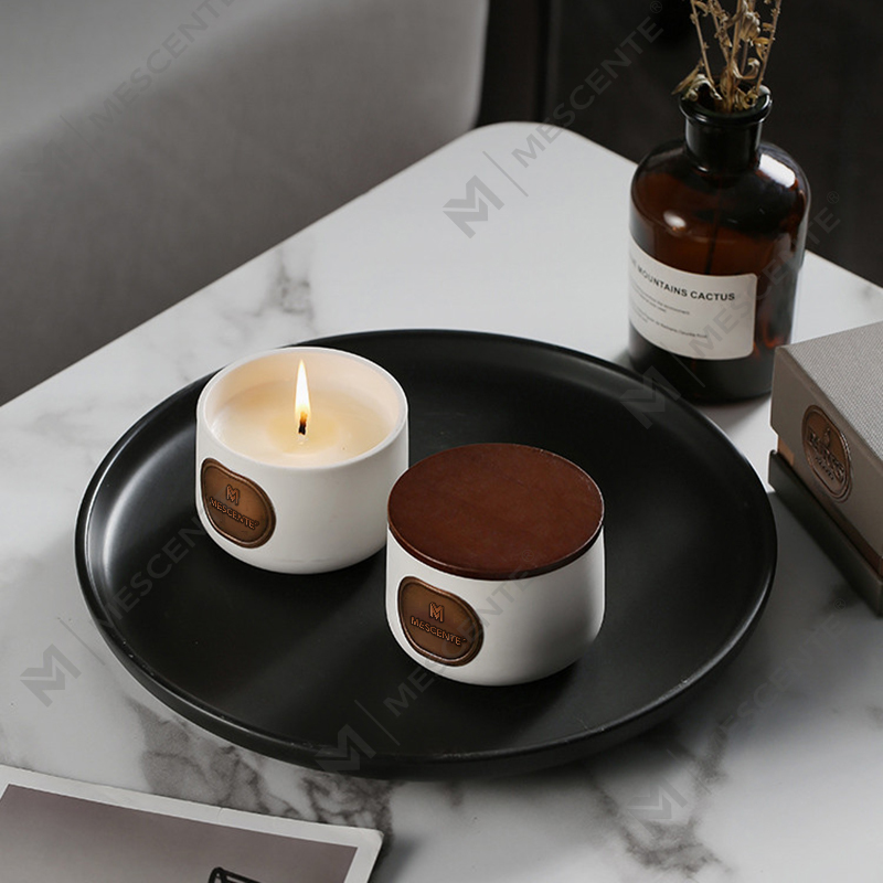 M&Scent private label keramiske gavesett med duftende kokosvoks