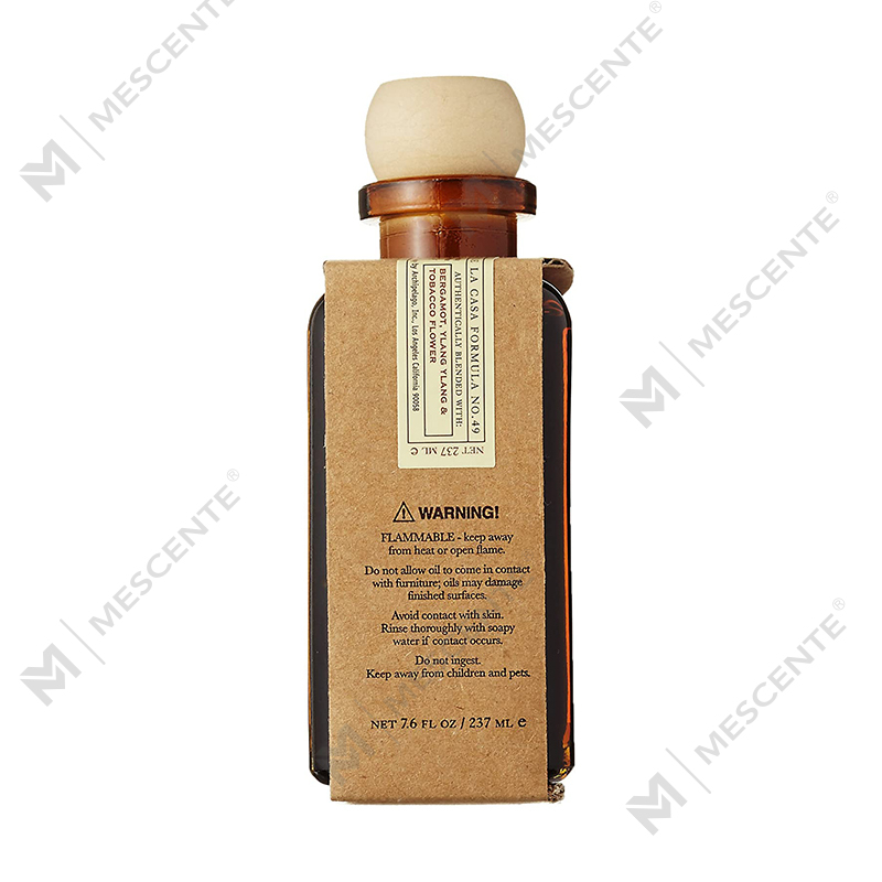 M&Scent Luxury Custom Stor Rose Gold Glassflaske Blomst Private Label flytende rørspreder med gaveeske