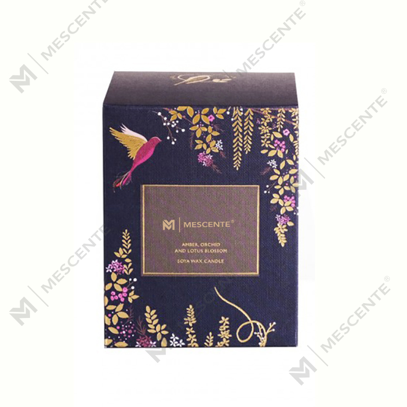 Private Label Personalized Black Wood Wick stearinlys duftende luksus med krystaller