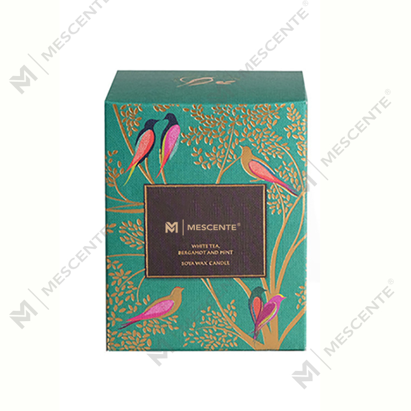 Private Label Personalized Black Wood Wick stearinlys duftende luksus med krystaller