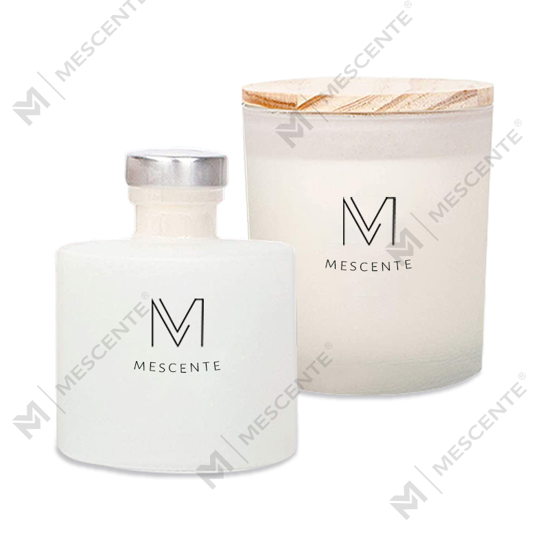 M&Scent Luxury Personalized Private Label Høstdekor Aroma Duftende Soyalys Reed Diffuser Gavesett