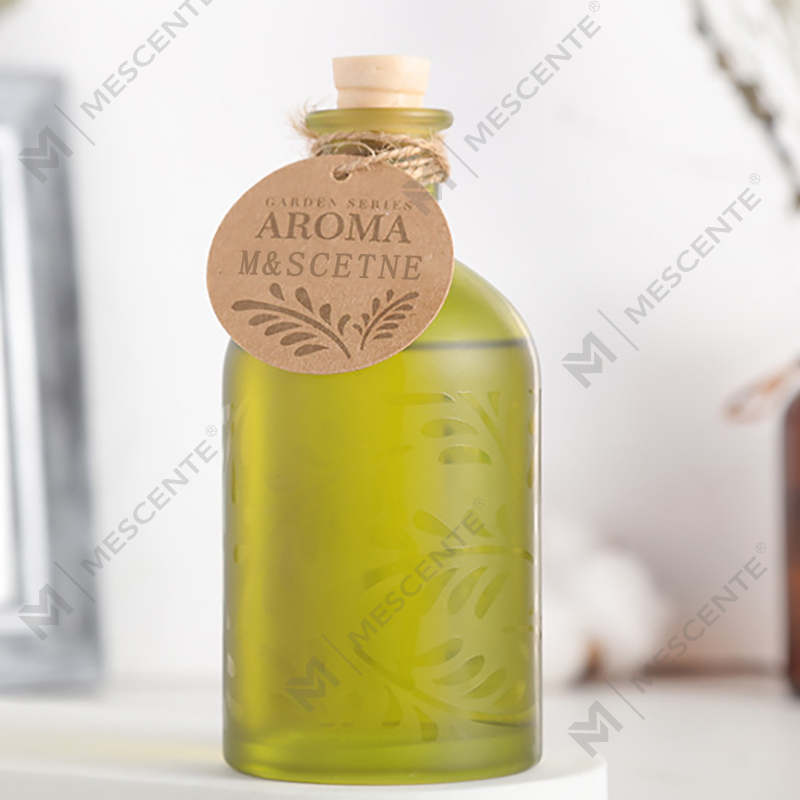 M&Scent Luxury Custom Private Label Glassflaske Flower Liquid Reed Diffuser med gaveeske
