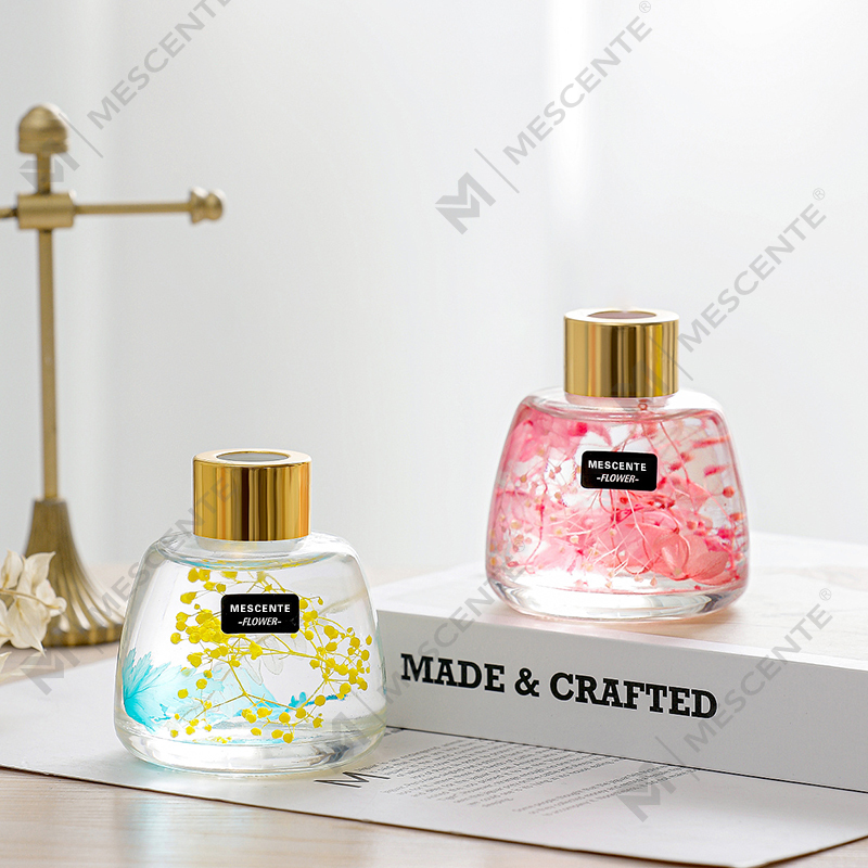 Mini hvit flaske Blomsterparfyme Aroma Reed Diffuser Oil, Duft Thailand Reed Diffuser Gavesett
