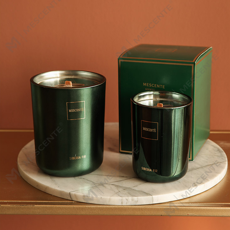 M&Scent Engros Tilpasset Luksus Private Label Pilar Duftende Soyavoks Wood Wick Aroma stearinlys