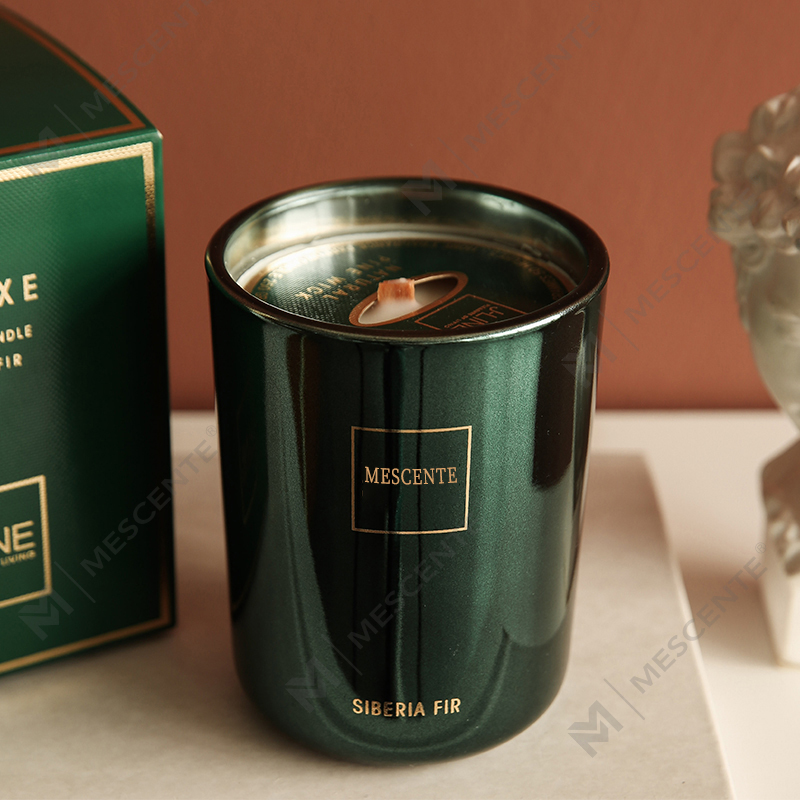 M&Scent Engros Tilpasset Luksus Private Label Pilar Duftende Soyavoks Wood Wick Aroma stearinlys