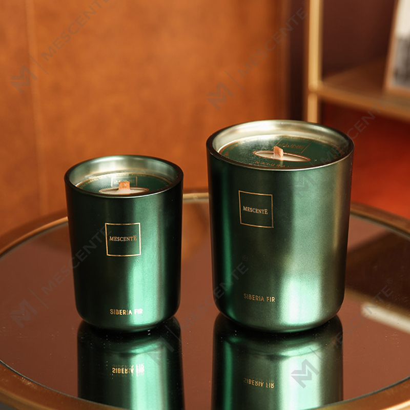 M&Scent Engros Tilpasset Luksus Private Label Pilar Duftende Soyavoks Wood Wick Aroma stearinlys