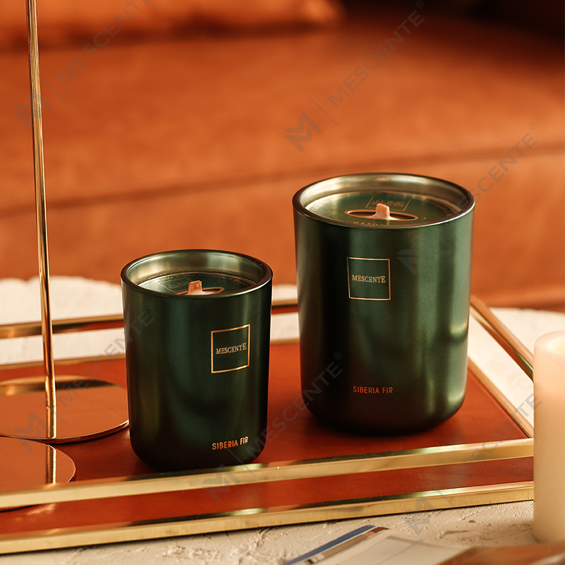 M&Scent Engros Tilpasset Luksus Private Label Pilar Duftende Soyavoks Wood Wick Aroma stearinlys