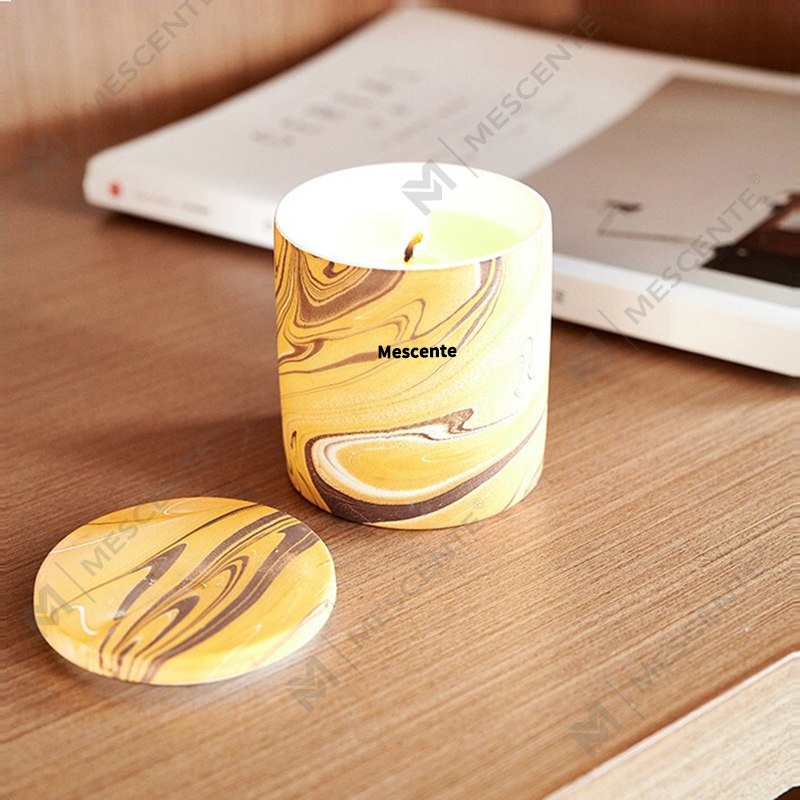M&Scent Engros Billig Tilpasset Luksus Private Label Pilar Duftende Soyavoks Wood Wick Aroma Candle