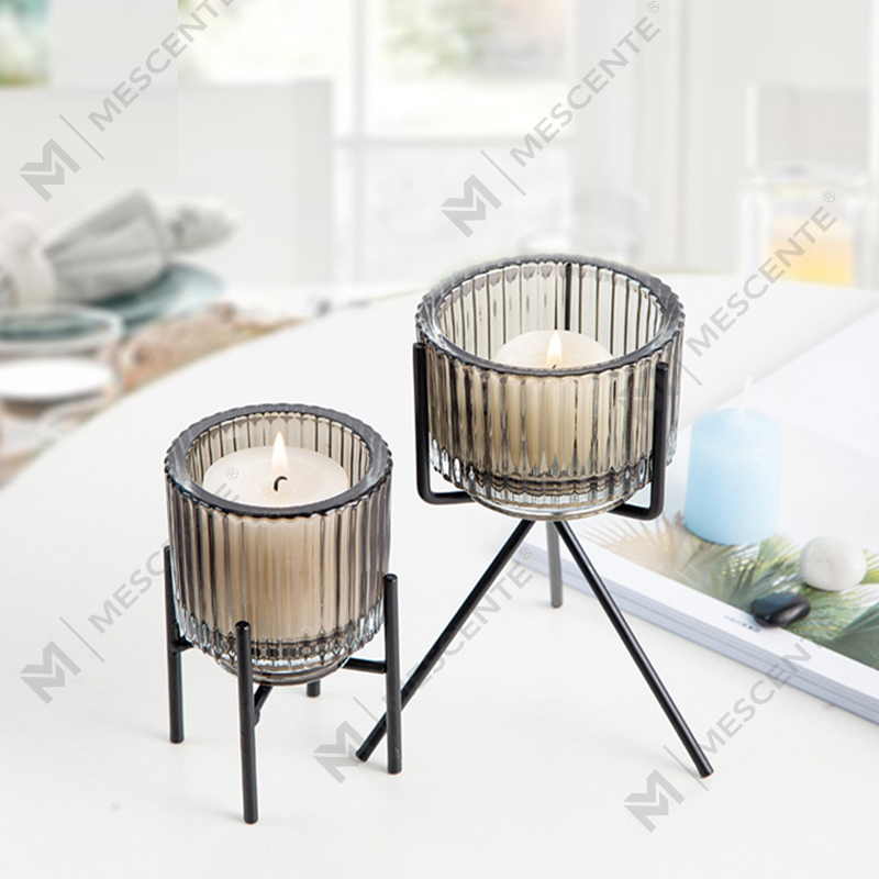 M&Scent Luxury Decor Glass Krystalllysestake, Lysholdere i Bulk