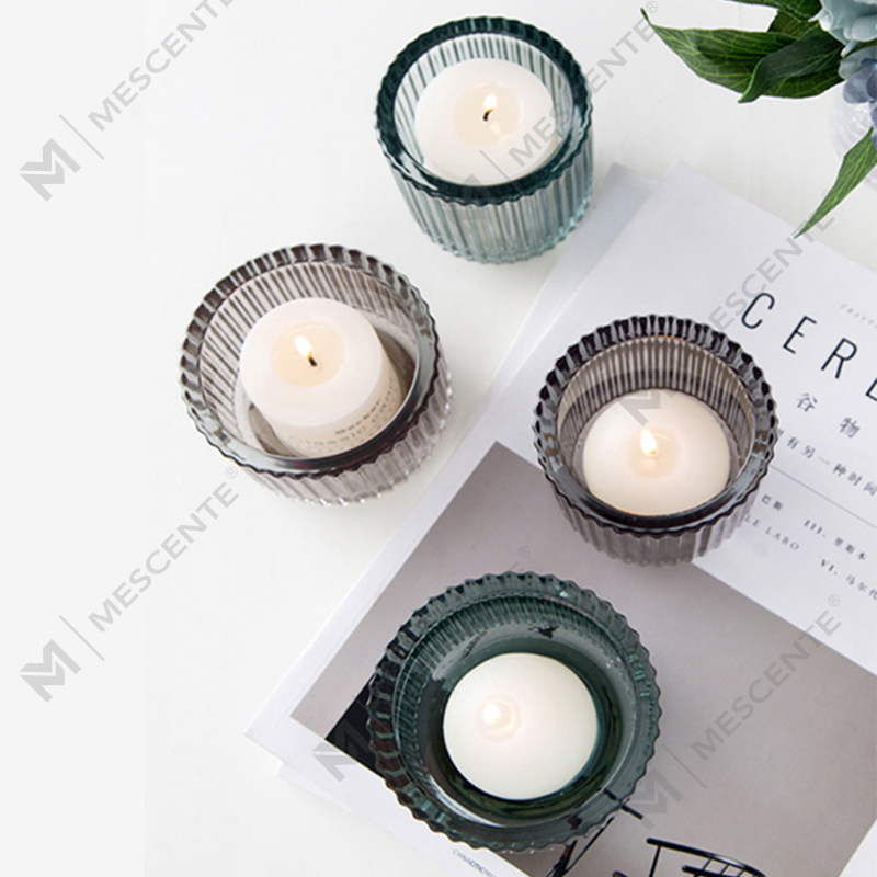 M&Scent Luxury Decor Glass Krystalllysestake, Lysholdere i Bulk