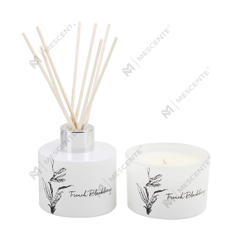 Mescente engros luksus private label aroma siv diffuser og duftlys gavesett