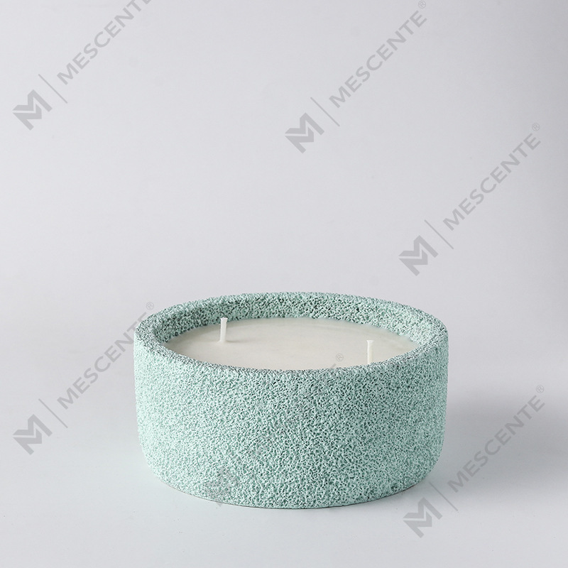 M&Scent luksus håndlaget logo åndelige søylelys Duftglass med krystaller, 3-vekes lys