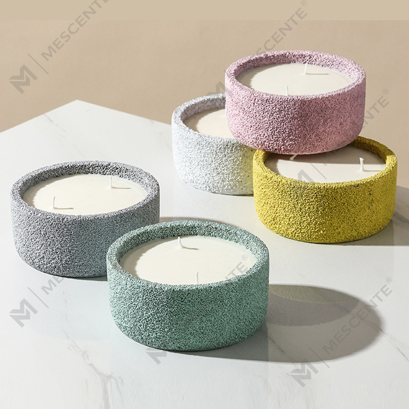 M&Scent luksus håndlaget logo åndelige søylelys Duftglass med krystaller, 3-vekes lys
