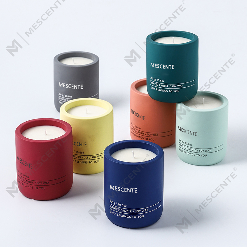 M&Scent Tilpasset Dekorativ Luksus Massasje Private Label Krystallkeramikk Woodwick Duftende Soyavokslys