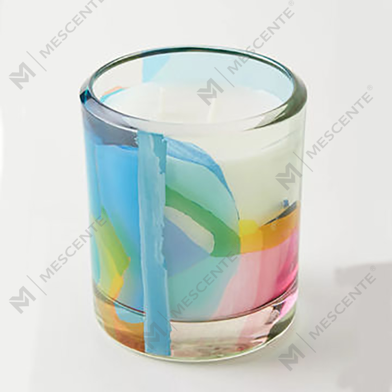 M&Scent Engros Luksus tilpasset dekorasjon Private Label Svart Glass Krystall Duftende soyavokslys