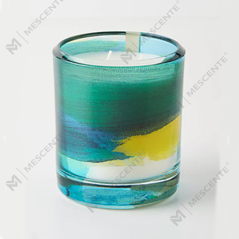 M&Scent Engros Luksus tilpasset dekorasjon Private Label Svart Glass Krystall Duftende soyavokslys