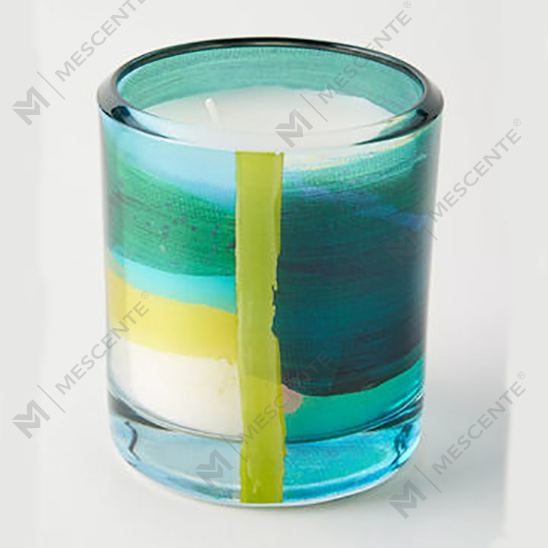 M&Scent Engros Luksus tilpasset dekorasjon Private Label Svart Glass Krystall Duftende soyavokslys
