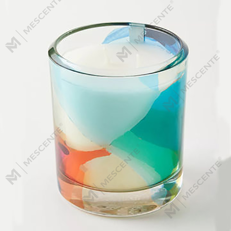 M&Scent Engros Luksus tilpasset dekorasjon Private Label Svart Glass Krystall Duftende soyavokslys