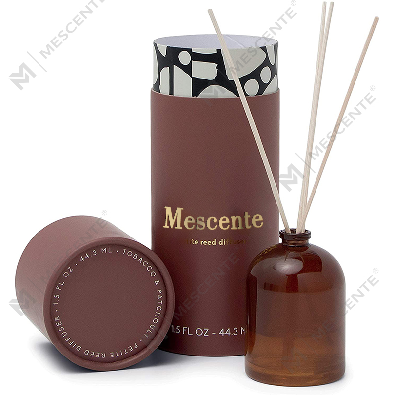 M&Scent Luxury Custom Stor Rose Gold Glassflaske Blomst Private Label flytende sivspreder med gaveeske