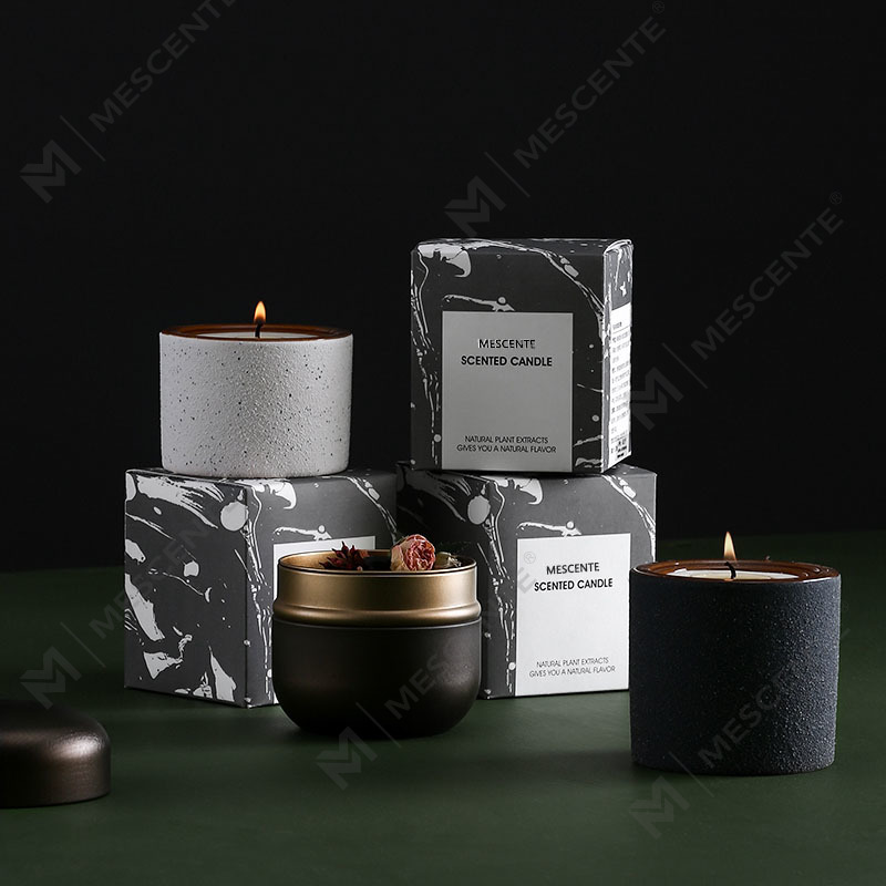 M&Scent tilpasset dekorativ Luksus Private Label Woodwick duftende soyavokslys