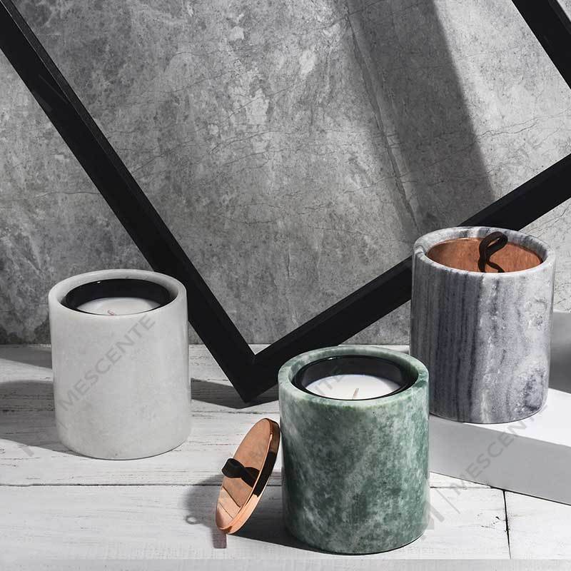 M&Scent Engros Luksus tilpasset dekorasjon Private Label Svart Glass Krystall Duftende soyavokslys