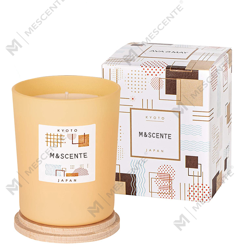 M&Scent tilpasset private label laget fargede duftende soyavoks elegante lys